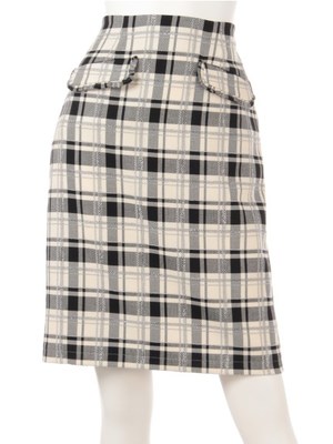 チェックタイトスカート