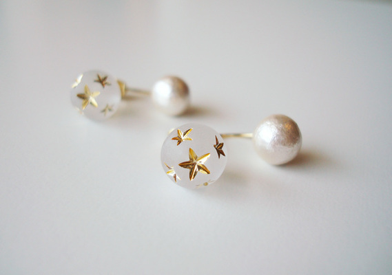 pearl and star -ピアス-