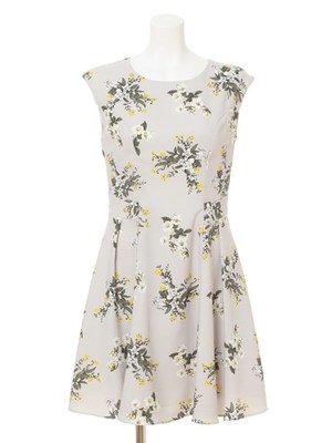 オリジナルオータムブーケ柄ワンピ