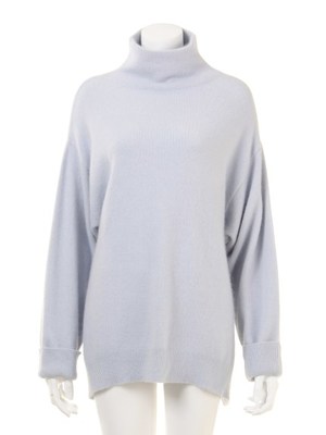 ラクーンハイネックミニニットワンピース