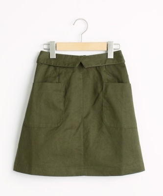 折り返しポケ付スカート