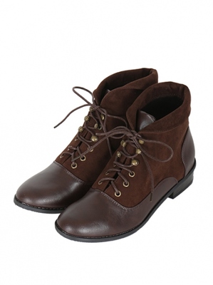 レースアップショートワークブーツ/F&A