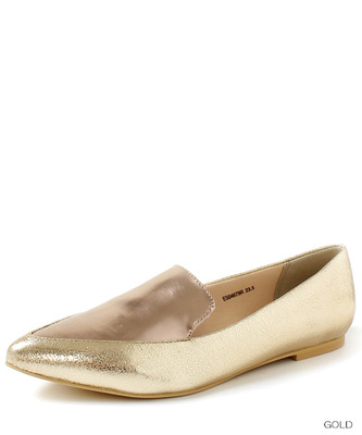 ポインテッドトゥオペラフラットシューズ