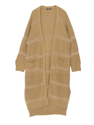 【CASUAL】スリットロングニットカーデ