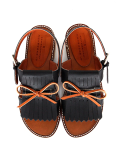 リボンフリンジサンダル・全2色・2