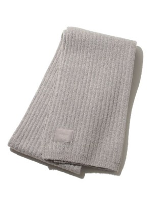 アルパカ混リブニットストール