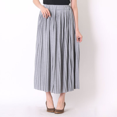 カットプリーツマキシスカート