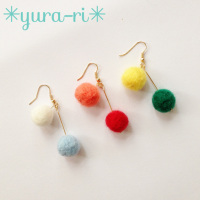 カラフルカタミミピアス