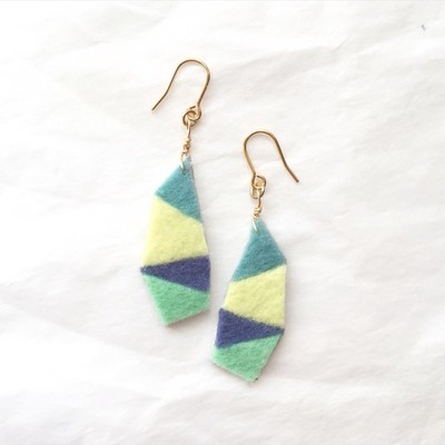 パッチワークのピアス