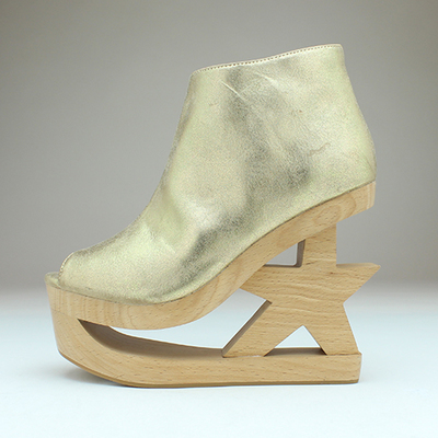  SKATE-STAR  "星型ヒールオープントゥカジュアルシューズ"