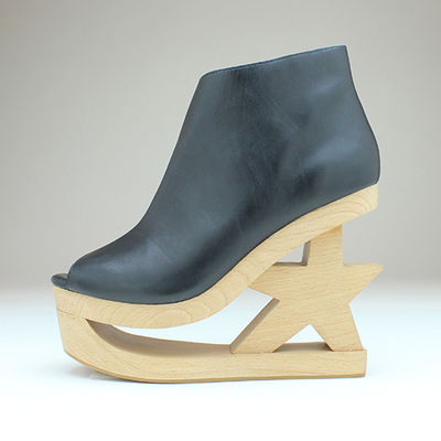 SKATE-STAR  "星型ヒールオープントゥカジュアルシューズ"