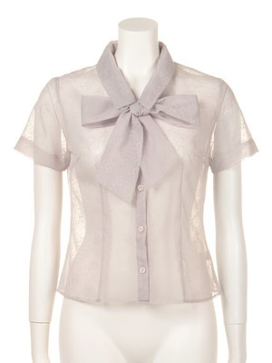 クラッシックボウタイブラウス