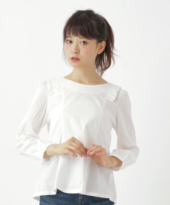 ショルダーフリルブラウス