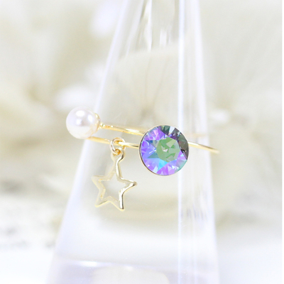 クリスタルパラダイスシャインゴールドリング