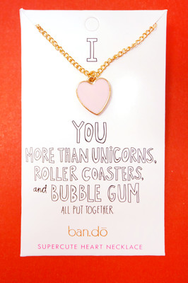 SUPERCUT HEART NECKLACE スーパーハート ネックレス baby pink