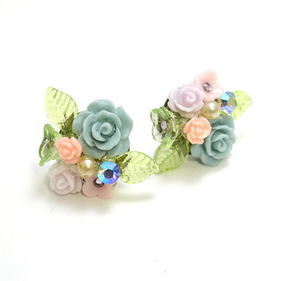 Sally Bijou Vintage Garden ブーケピアス