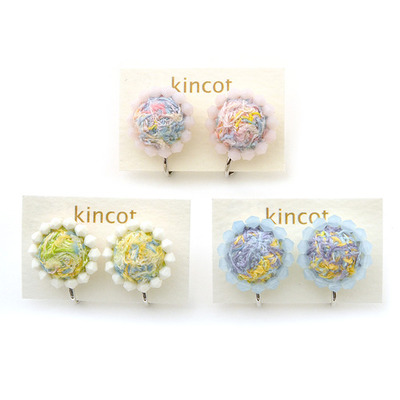 kincot イロイト 小さなまるイヤリング（縁取りビーズ）