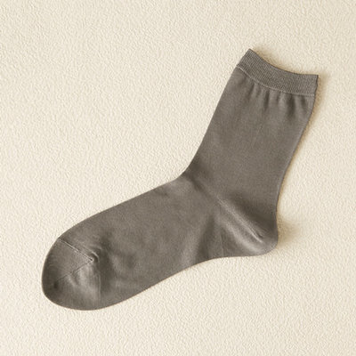 ◆綿100％◆無地薄手ソックス23～24cm