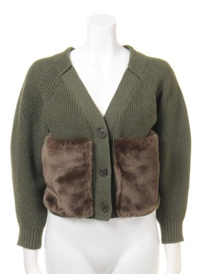 ファーポケットカーディガン