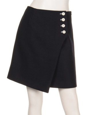 圧縮メルトンラップスカート