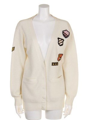 ワッペンカーディガン