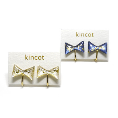 星空イヤリング（リボン）