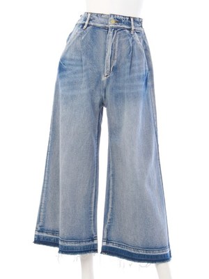 デニムフリンジパンツ