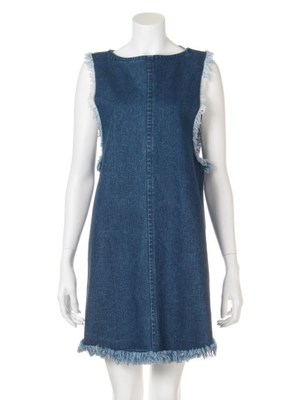 デニムフリンジワンピース