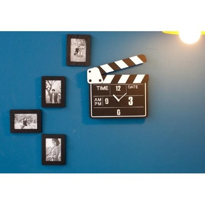 【掛け時計】Design wall clock series（カチンコ）