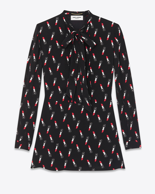 ボウタイ シャツドレス