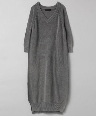 9GアゼＶネックスリットワンピース7S