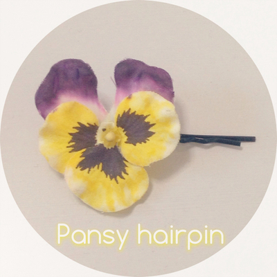Pansy hairpin