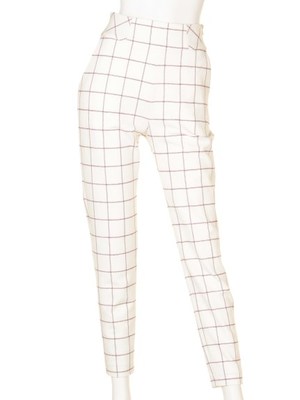 【Lilyblown】チェックスキニーパンツ