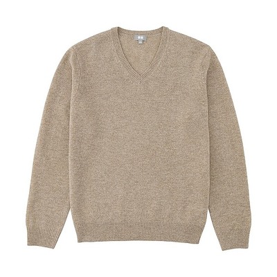 UNIQLO　ＭＥＮ　ラムＶネックセーター（長袖）