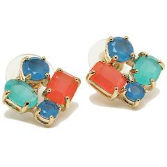 ケイトスペード ピアス レディース KATE SPADE WBRU9706 CLUSTER ゴールド/ブルー/レッド