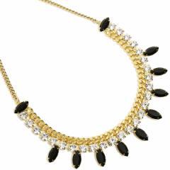 ヨキニューヨーク ネックレス Yochi NEW YORK NB1470 ペンダント GOLD/BLACK