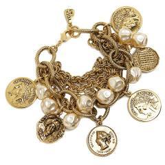 ヨキニューヨーク ブレスレット Yochi NEW YORK BB959 バングル GOLD / PEARL