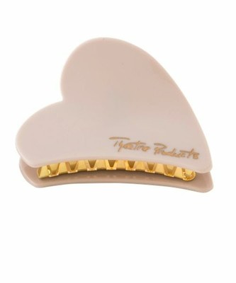 アクリルハート ヘアクリップ