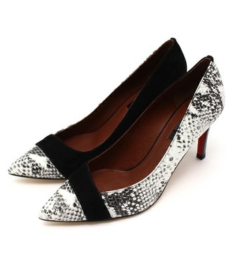 ダブルフェイスRヒールパンプス