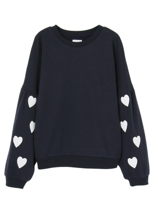 ≪ViVi10月号八木アリサさん着用item≫ベロアハートスウェット