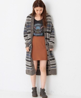 【予約】ネイティブハンドロングカーディガン/AEBC　NativeﾊﾝﾄﾞLONG CGN