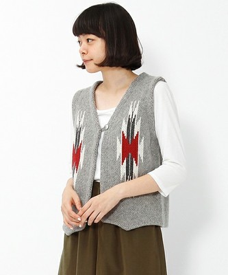 ウールジャカードネイティブベスト【niko and...】