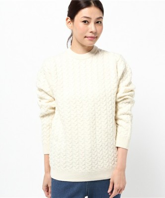 5Gメリノウールケーブルニット