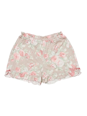 ローズ柄ショートパンツルームウェア