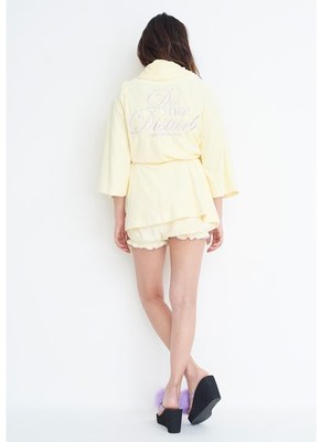 ハートエンボスバスローブ