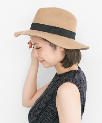 幅広ウールハット