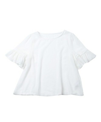 WORLD ONLINE STORE SELECT スパンボイルタックパフブラウス