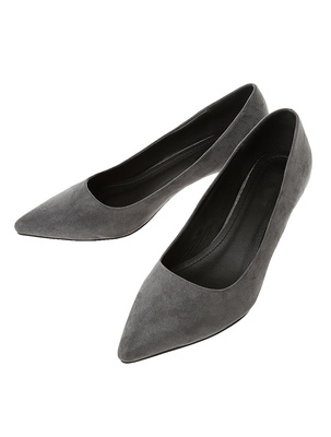 スウェードパンプス