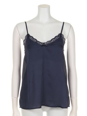 gelato pique (ジェラートピケ)  サテンレースカップインキャミソール