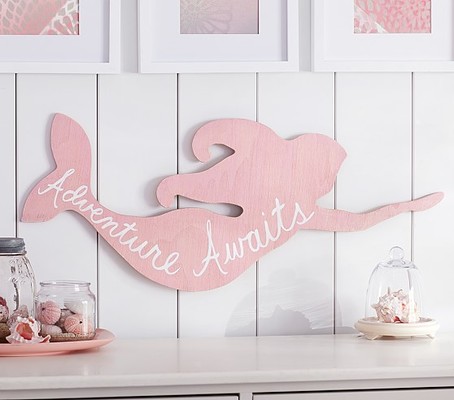 Mermaid Sentiment Art Plaque